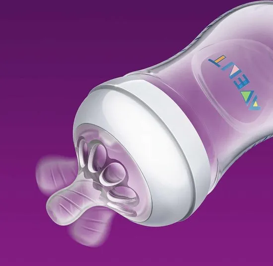 Philips Avent Natural babyfles – SCF030/17 babyfles (0m+) voor langzame toevoer