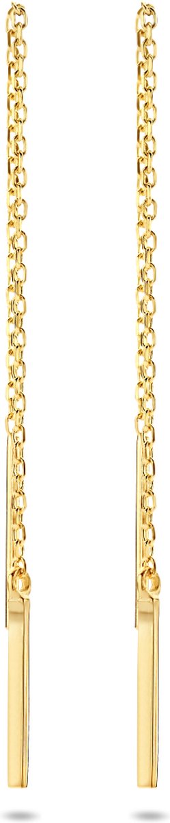 Sparkle14 Balkje Dames Doortrekoorbellen - 70 mm