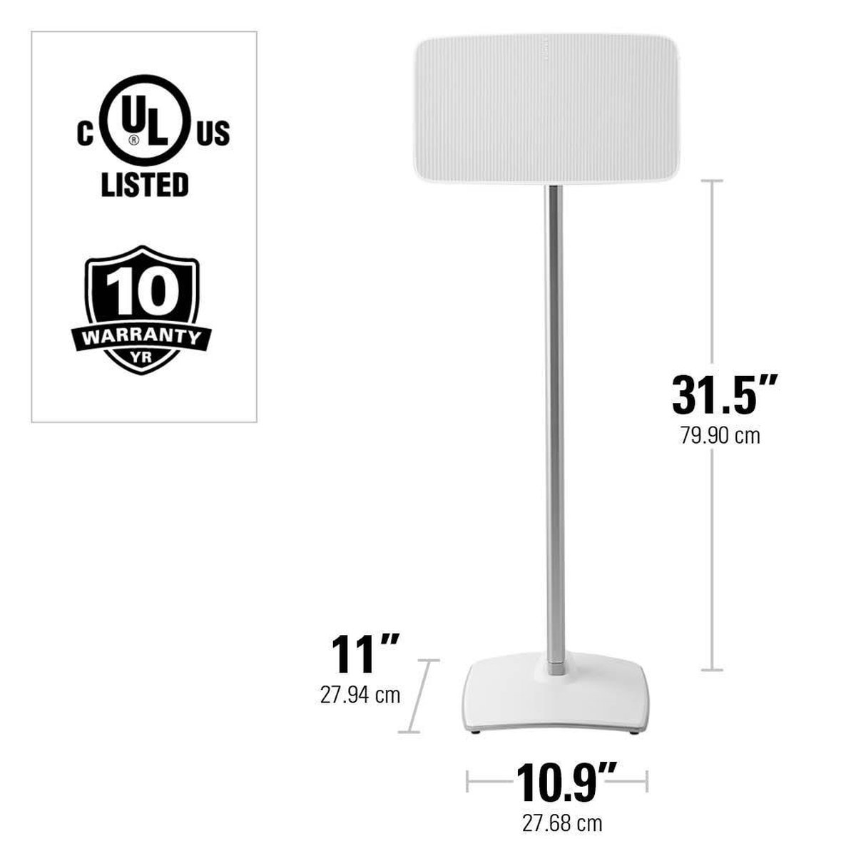 Sanus Vloerstandaard voor Sonos Five & Play:5 - Wit