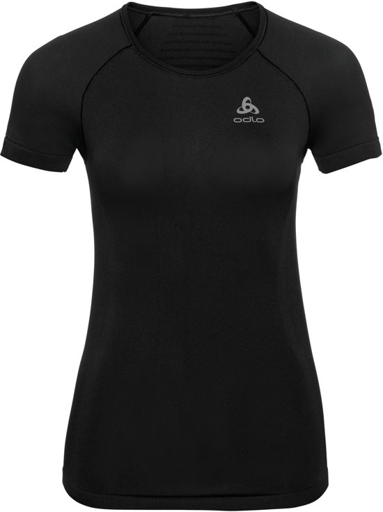Odlo Suw Top Crew NeckPerformance X-Light Dames Sportshirt - Black - Maat XS