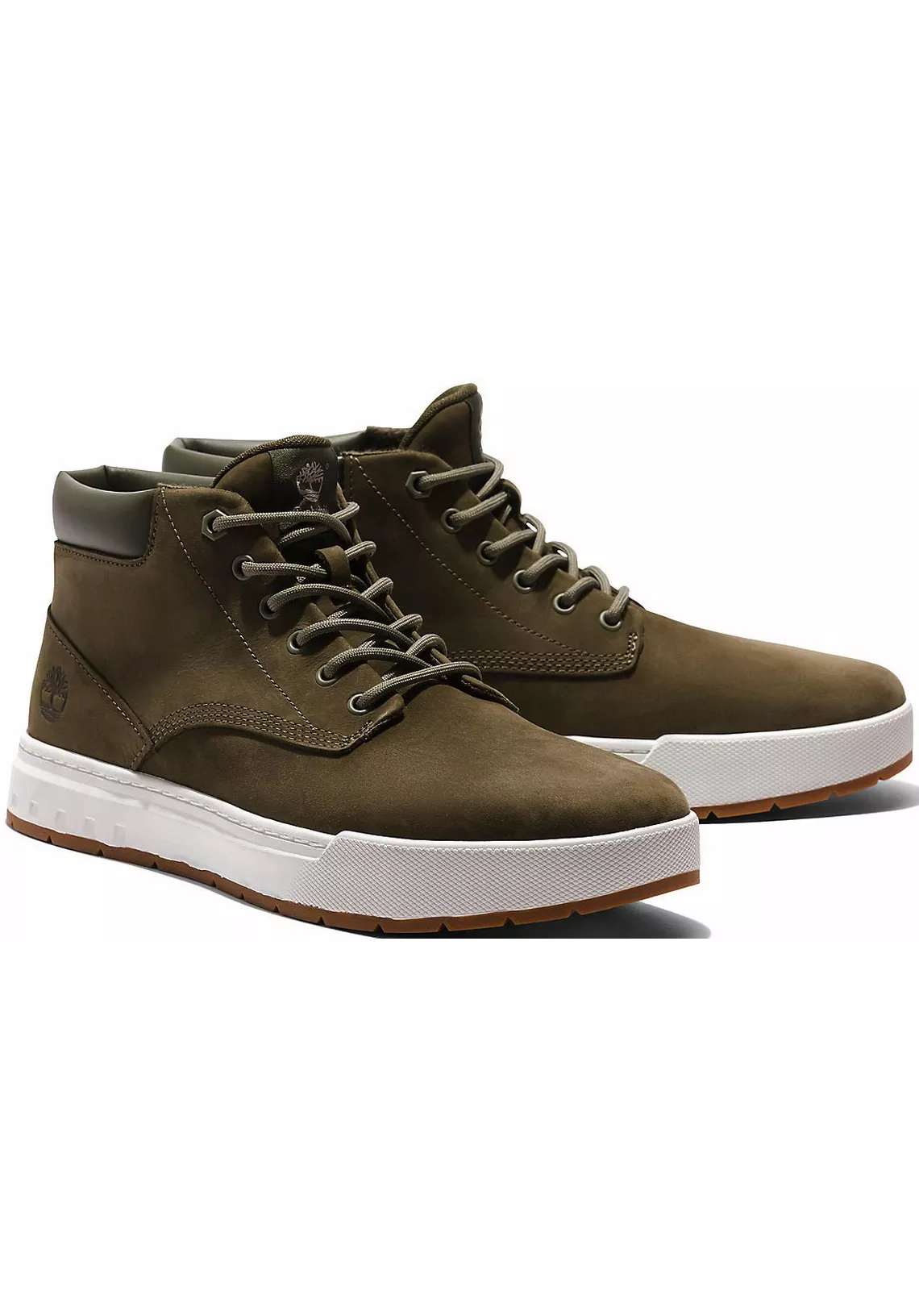 Timberland - Maat 42 - Groene Veterschoenen Maple Grove Leather  Heren Schoen