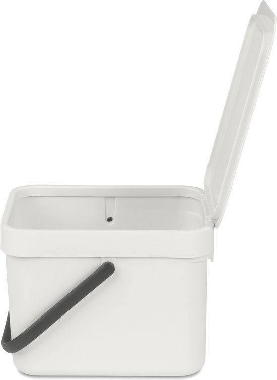 Brabantia Sort & Go Prullenbak - 6 liter - Light Grey