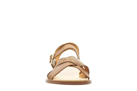 Clarks - 39 - Willow Gild Dames Sandalen - Tan Leather