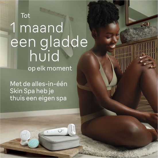 Braun Silk·épil 9 SkinSpa - Epilator Voor Eenvoudige Ontharing - Langdurig Gladde Huid - 9-381 - Wit