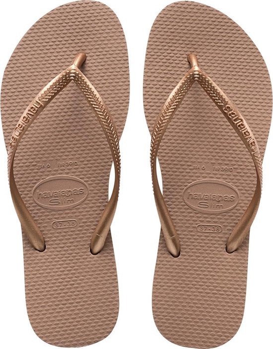 Havaianas Slim Dames Slippers - mt 41/42 - Rose Gold