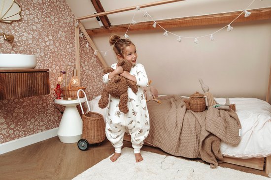 Meyco Baby Robin baby winter slaapoverall jumper met vaste mouw - multicolour - 104cm - 2.5 TOG