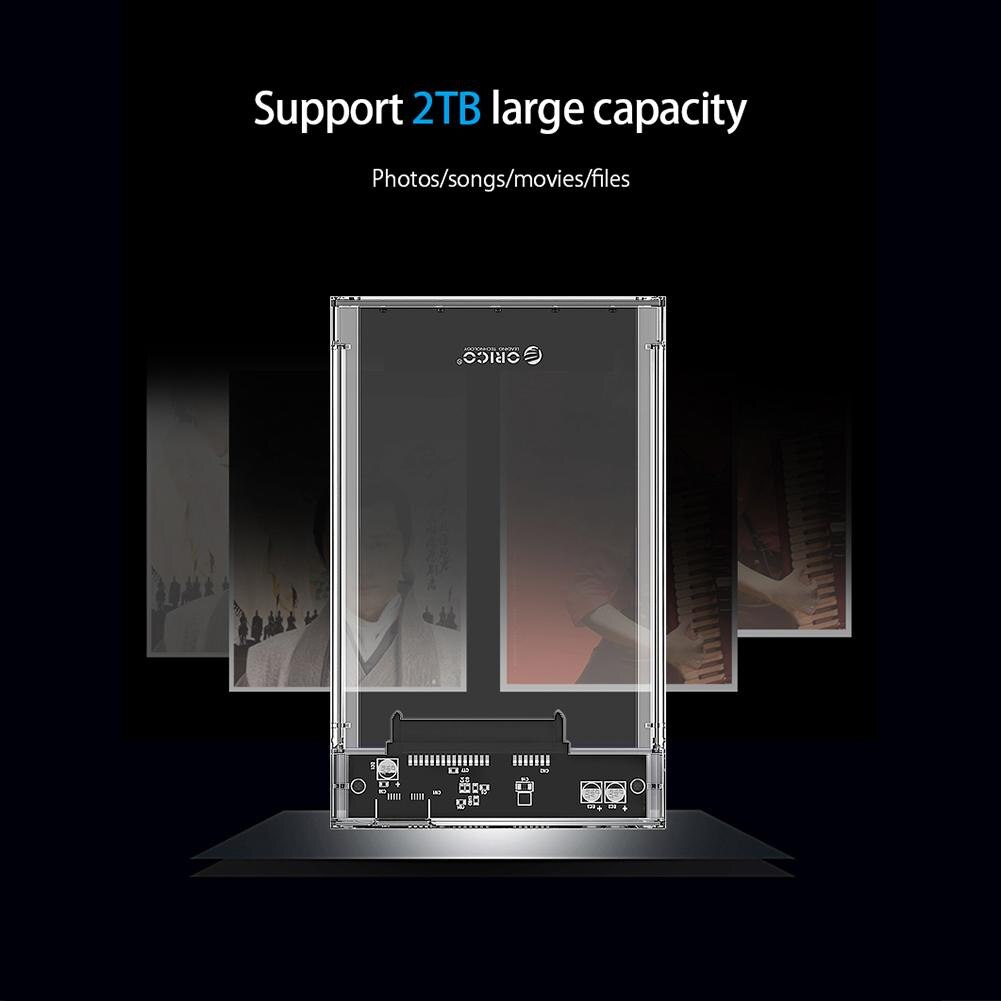 Orico 2139U3 2.5 Inch Hdd Case Sata 3.0 Usb 3.0 5Gbps Hdd Behuizing Transparante Harde Schijf Doos V