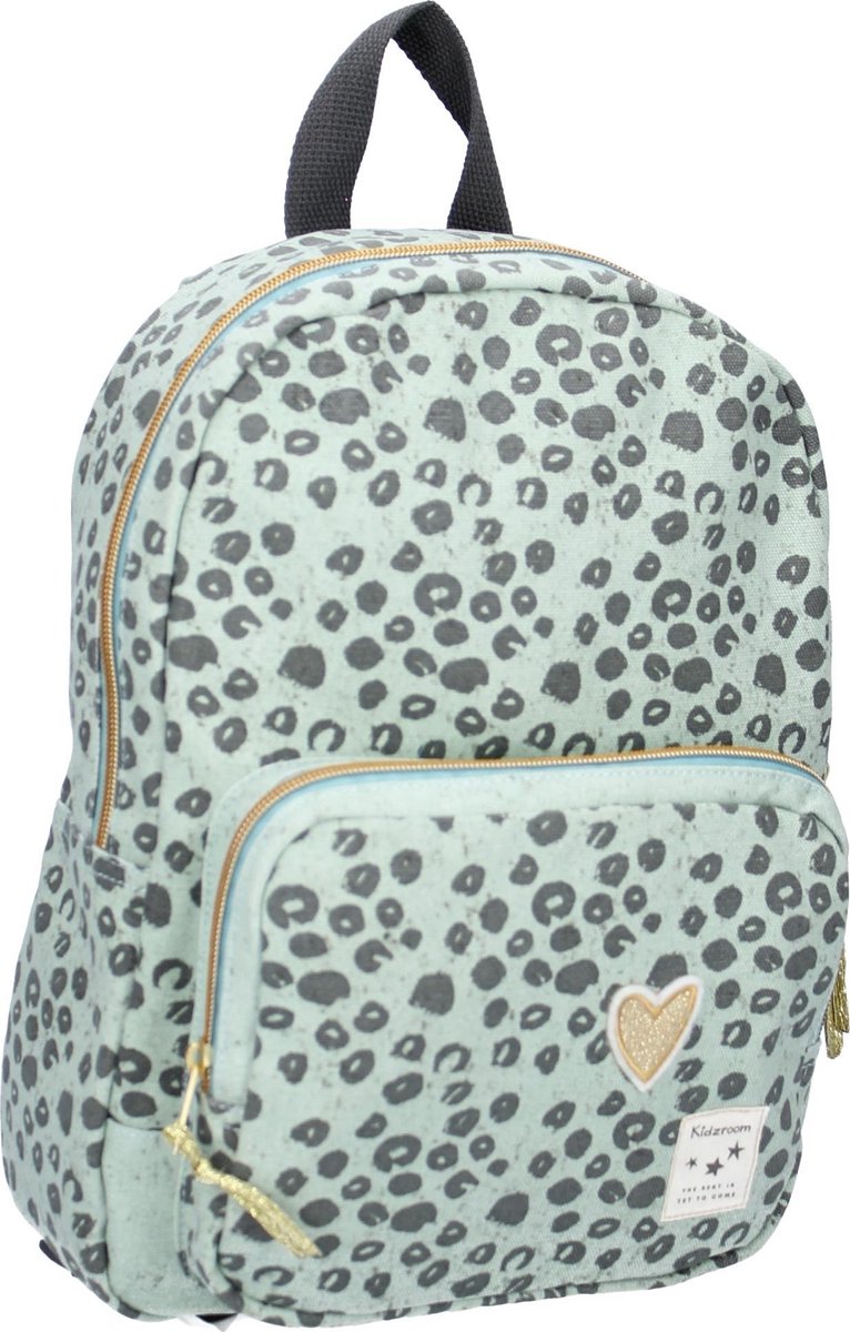 rugzak, leo leopard, polkadots, handvat, kanttegels