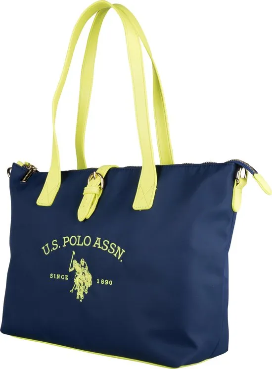 US POLO PATTERSON FLUO Tas Dames - Blauw / Geel