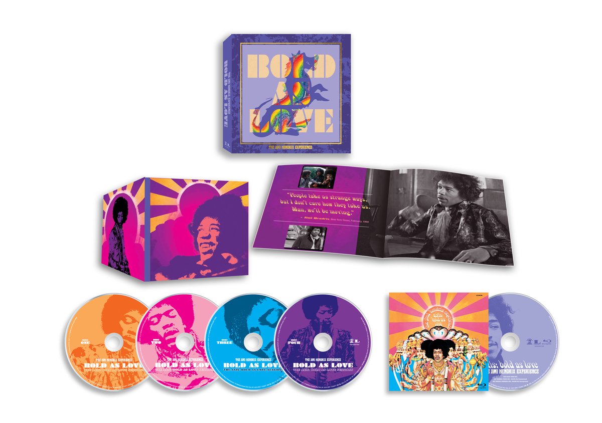 cd box set, vinyl box set, jimi hendrix, custom art, purple packaging