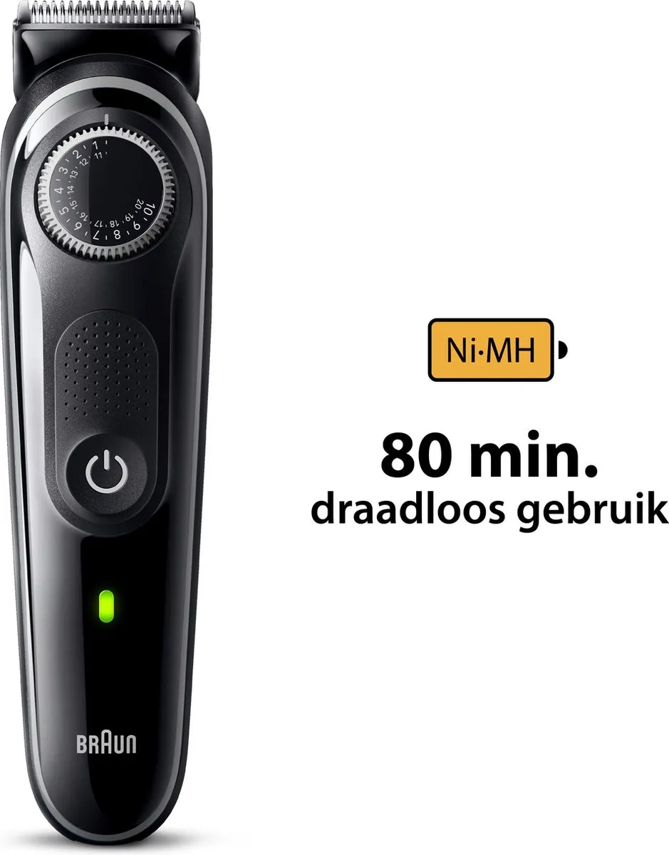 Braun Baardtrimmer - Series 3 - BT3440 - Trimmer Voor Heren met 80 minuten Gebruiksduur