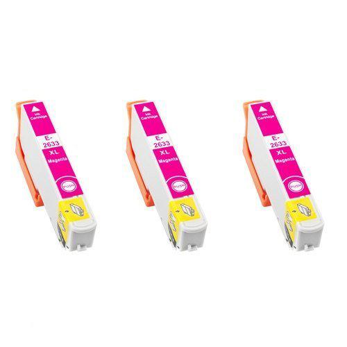 Epson compatible T2633 (T26XL) inktcartridge magenta, 3 pak