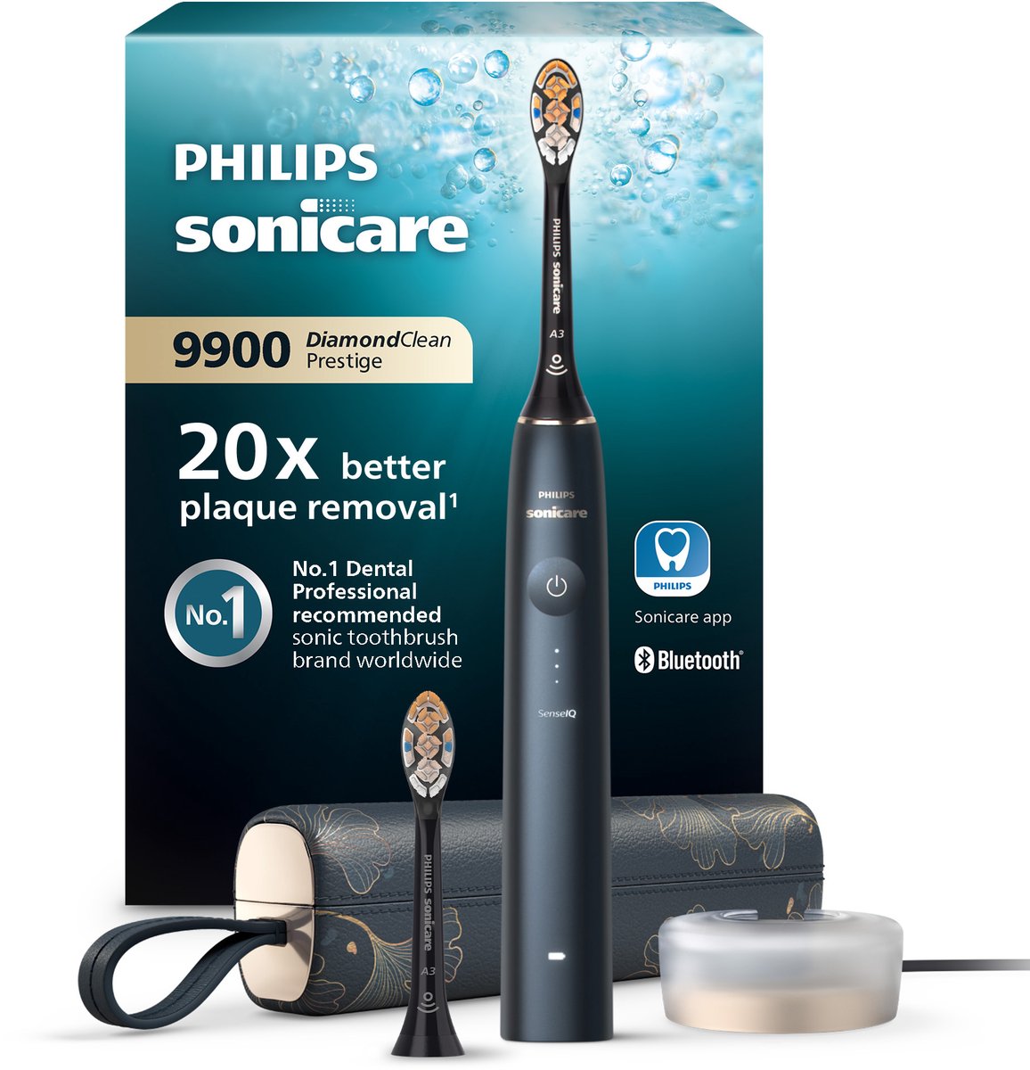 sonicare, elektrische tandenborstel, diamondclean, zwart, bluetooth