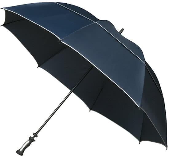 Falcone® XXL Stormparaplu - Glasfiber Stok / Baleinen - Blauw