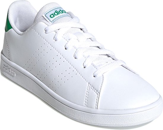 adidas Advantage - Maat 30 - Jongens Sneakers - White/Green/Grey Two