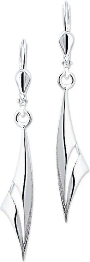 The Jewelry Collection - Oorhangers Brisur Haak - Zilver