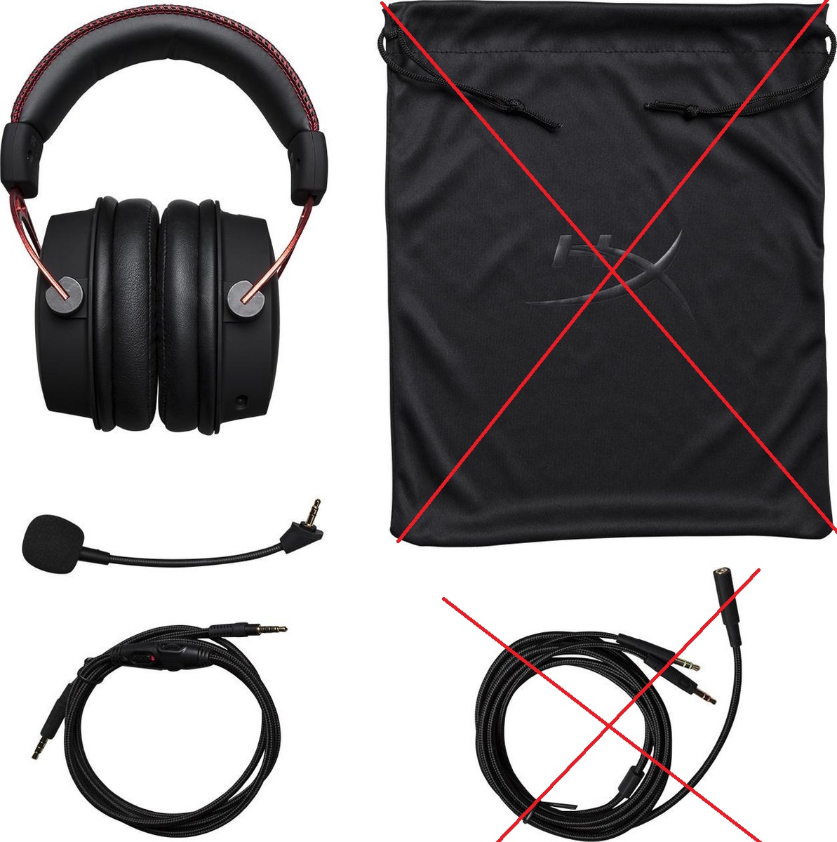 HyperX Cloud Alpha Pro Gaming Headset - PC - Zwart/Rood