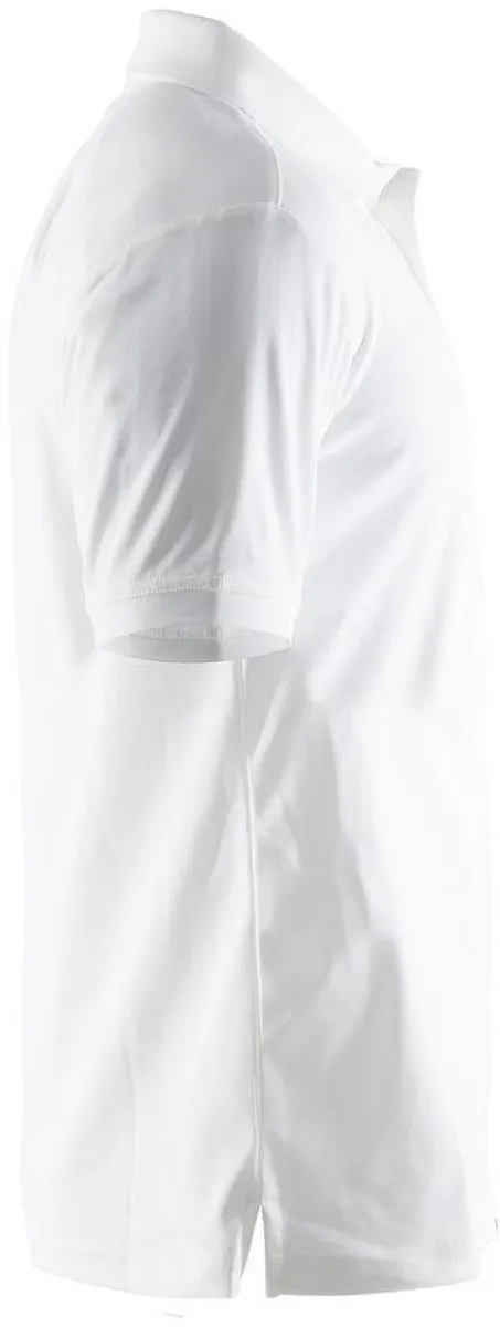 Craft Classic Polo Pique Jersey korte mouwen Heren wit Maat S