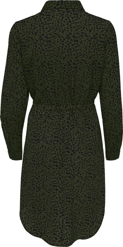 JDY Maat S JDYPIPER L/S SHIRT STRING DRESS WVN Dames Jurk