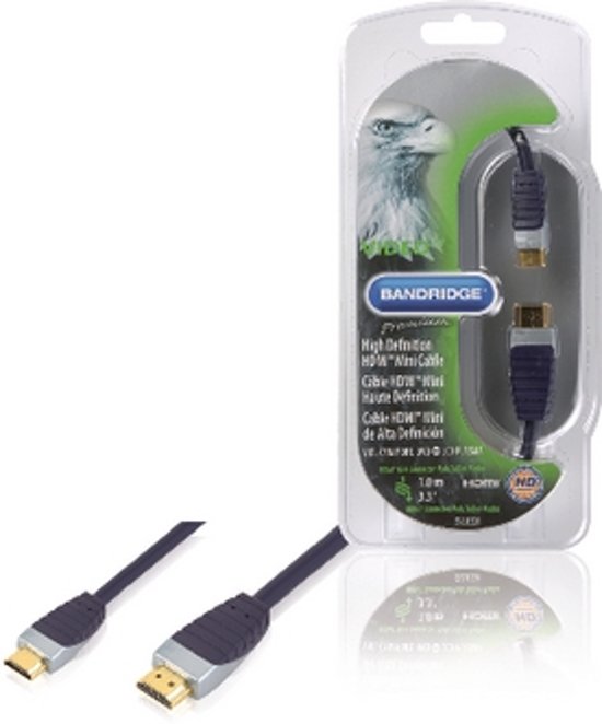 Bandridge - HDMI naar Mini HDMI kabel - 1 m
