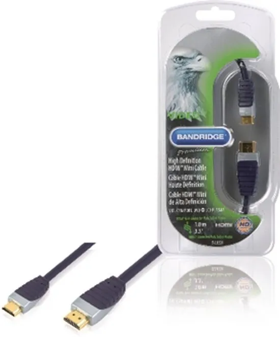 Bandridge - HDMI naar Mini HDMI kabel - 1 m