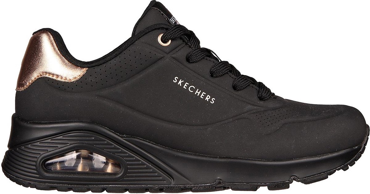 Skechers - maat 39 - Uno Golden Air zwart sneakers dames