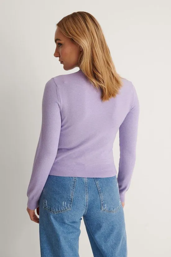 NA-KD - Maat L - Buttoned Detail Dames Trui