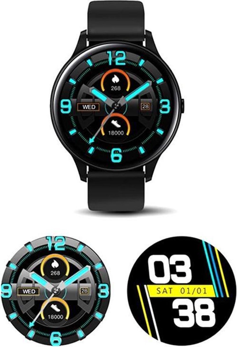 Smart Watch - K21 - Thermometer - Lichaamstemparatuur - Fitness tracker - Bloeddruk - Bluetooth