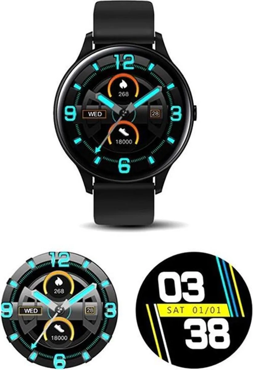 Smart Watch - K21 - Thermometer - Lichaamstemparatuur - Fitness tracker - Bloeddruk - Bluetooth