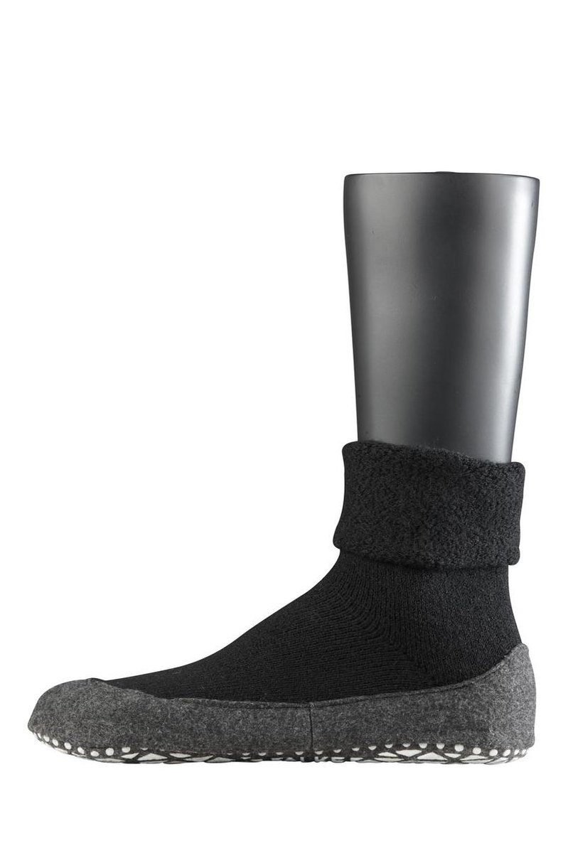 FALKE Cosyshoe Heren Pantoffels - Zwart - Maat 45-46