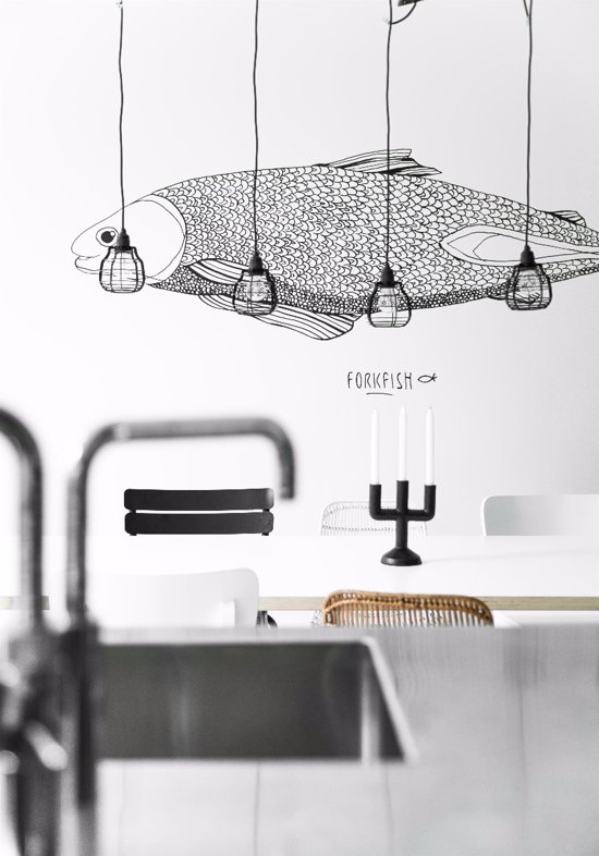 Hkliving Lab lamp met drukknop - Grijs