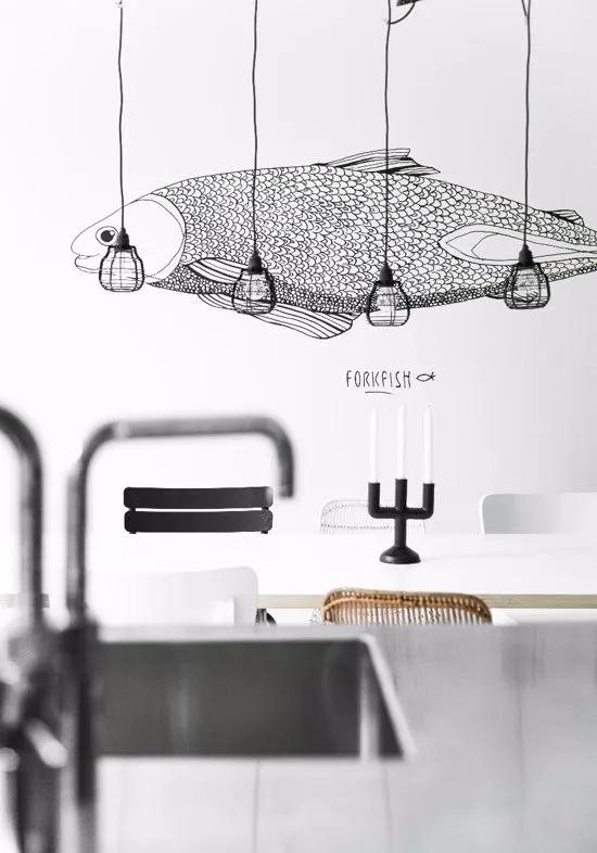 Hkliving Lab lamp met drukknop - Grijs