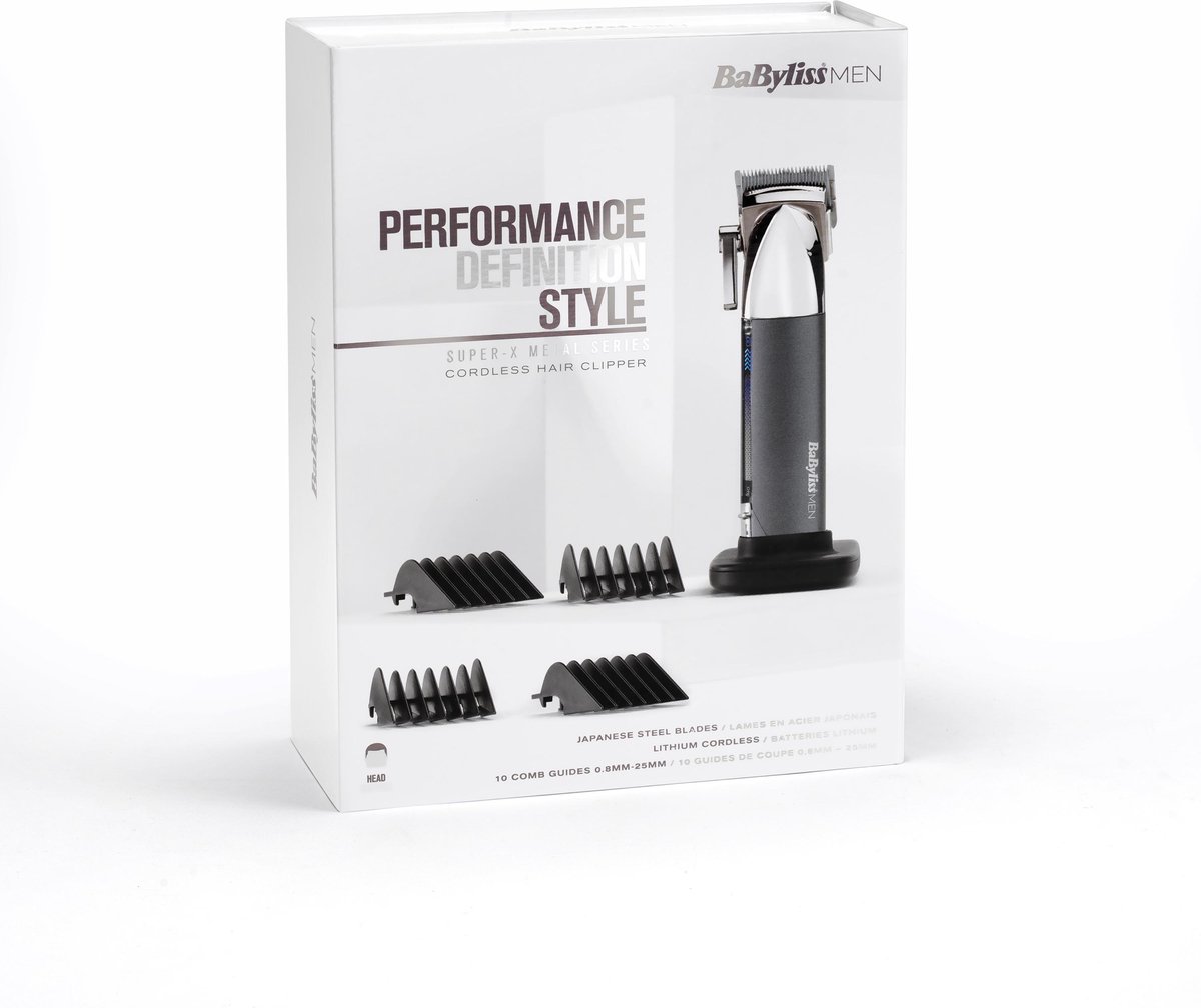 BaBylissMEN Super-X Metal Series E996E - Tondeuse