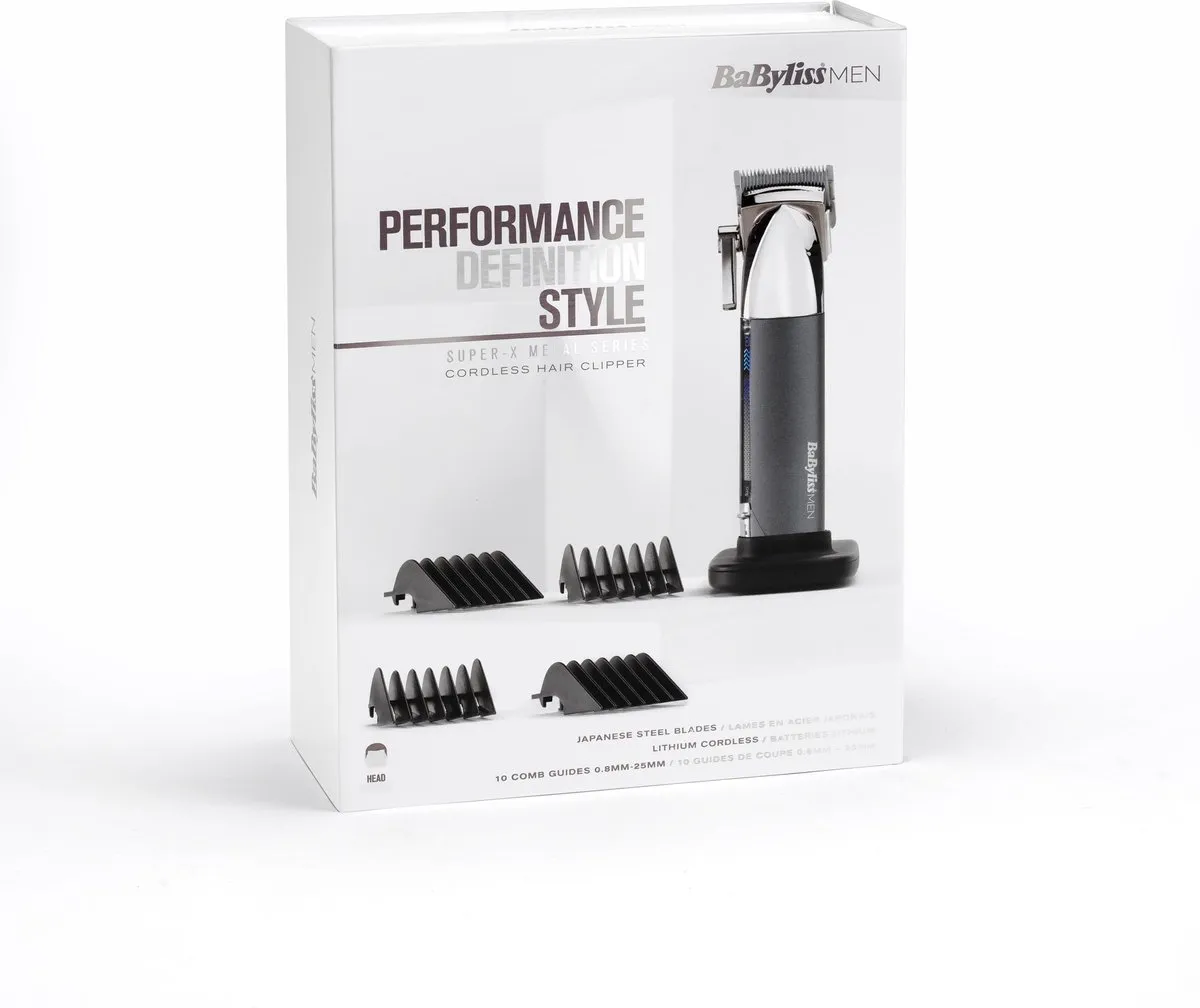 BaBylissMEN Super-X Metal Series E996E - Tondeuse
