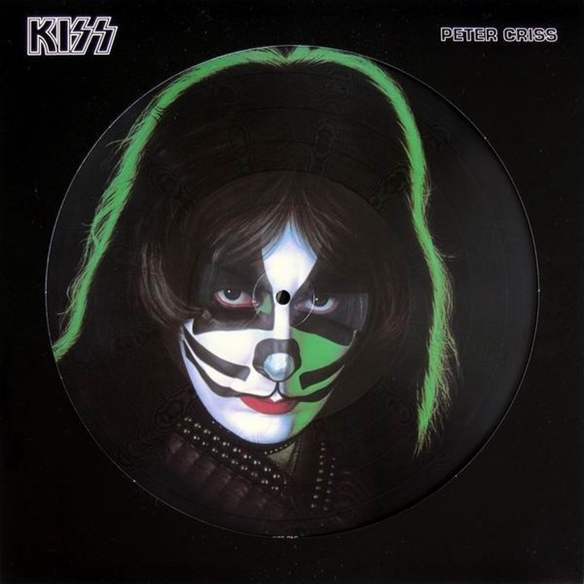 vinyl, record, KISS, face-paint, green-hair