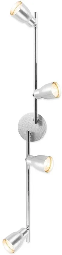 Home sweet home LED opbouwspot Alba 4 lichts 81 cm - aluminium