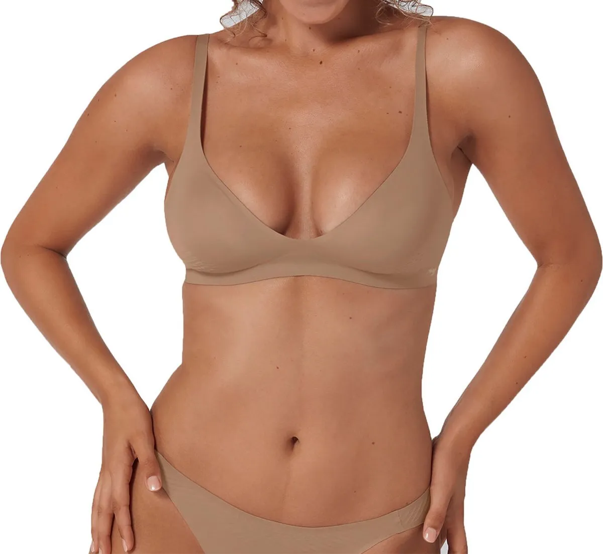 Sloggi  - Maat XS - sloggi BODY ADAPT T-shirt Bra P - NOSTALGIC BROWN - Vrouwen