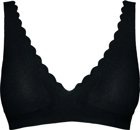 Sloggi  - Maat L - ZERO Feel Lace Bralette - Zwart