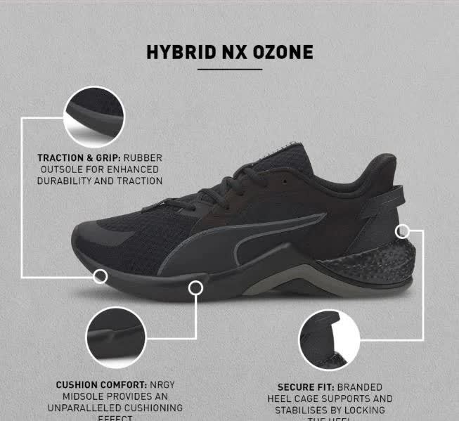 sneaker, sports shoe, black, mesh, cushioning