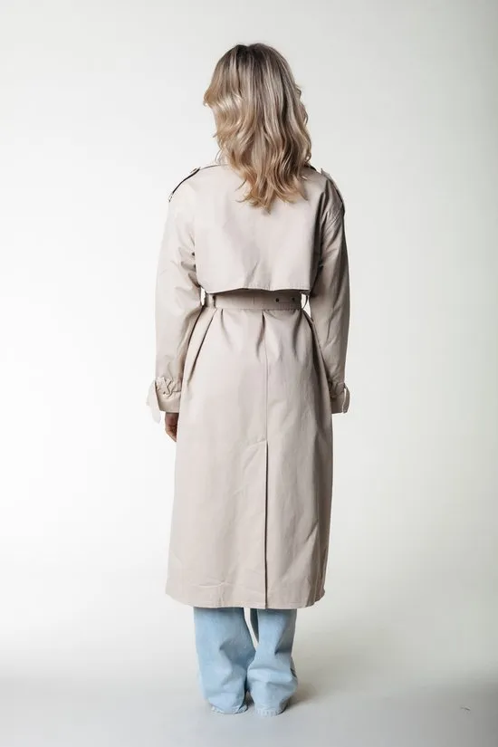 Colourful Rebel - Maat M - Kaia Jas Beige Dames - Katoen