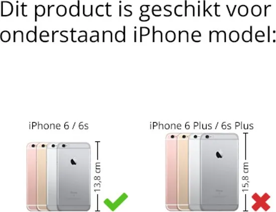 XQISIT Wallet Case Dun - Apple iPhone 6/6s Hoesje - Roze