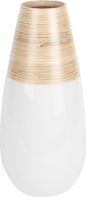 Decorational vase Bamboo Drop small white