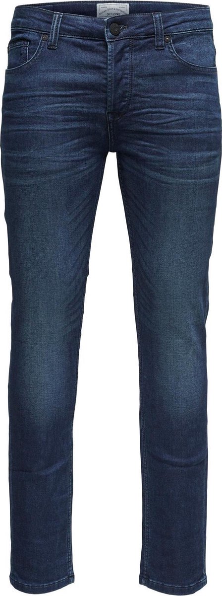 ONLY & SONS - 32/32  - ONSLOOM JOG LIFE DK BLUE PK 0431 NOOS  - Heren Jeans