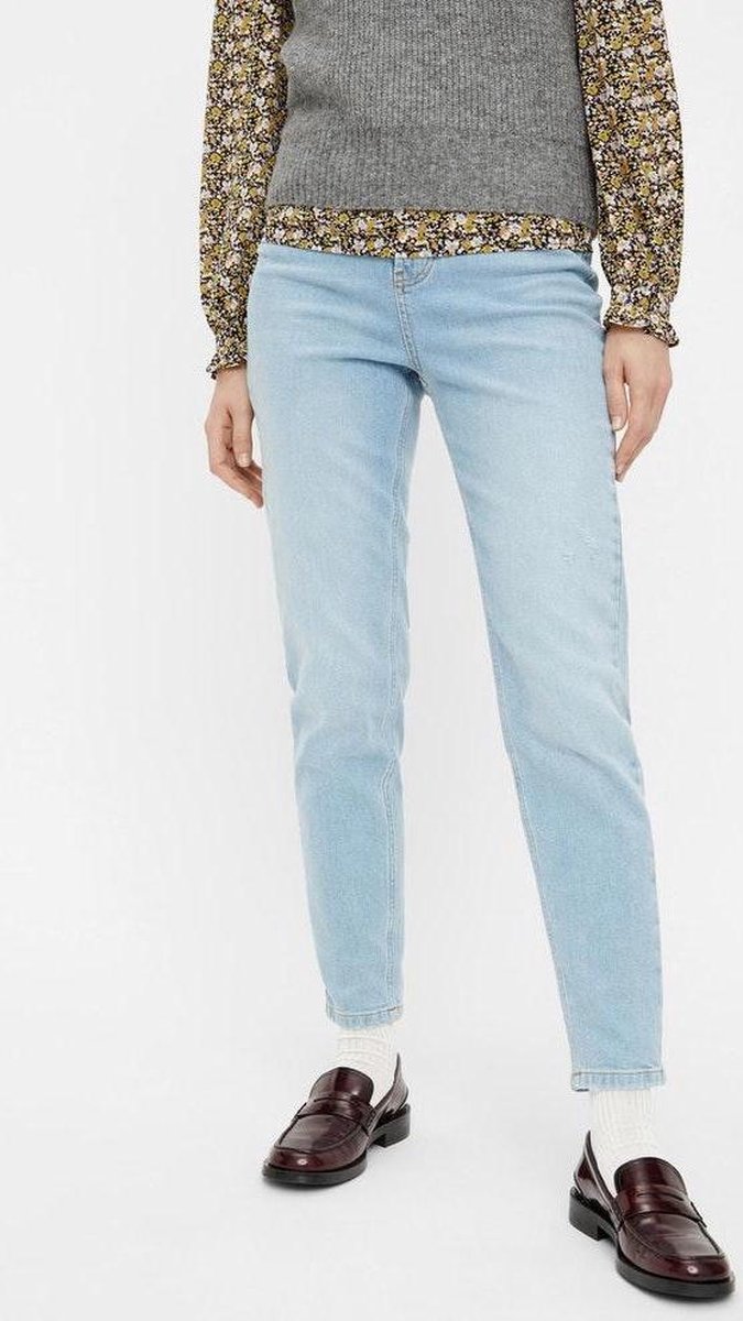 Pieces - Maat XS - PCLEAH MOM HW ANK LB160-BA/NOOS BC Dames Jeans