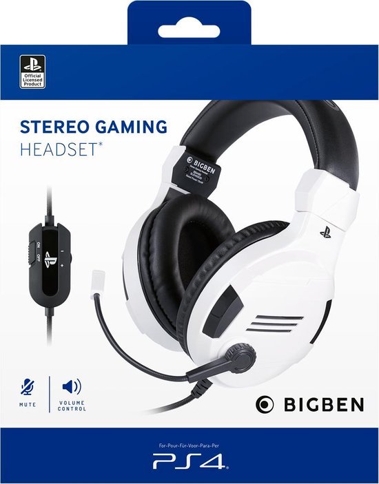 Official Licensed Playstation 4 Stereo Gaming Headset - PS4 - Wit