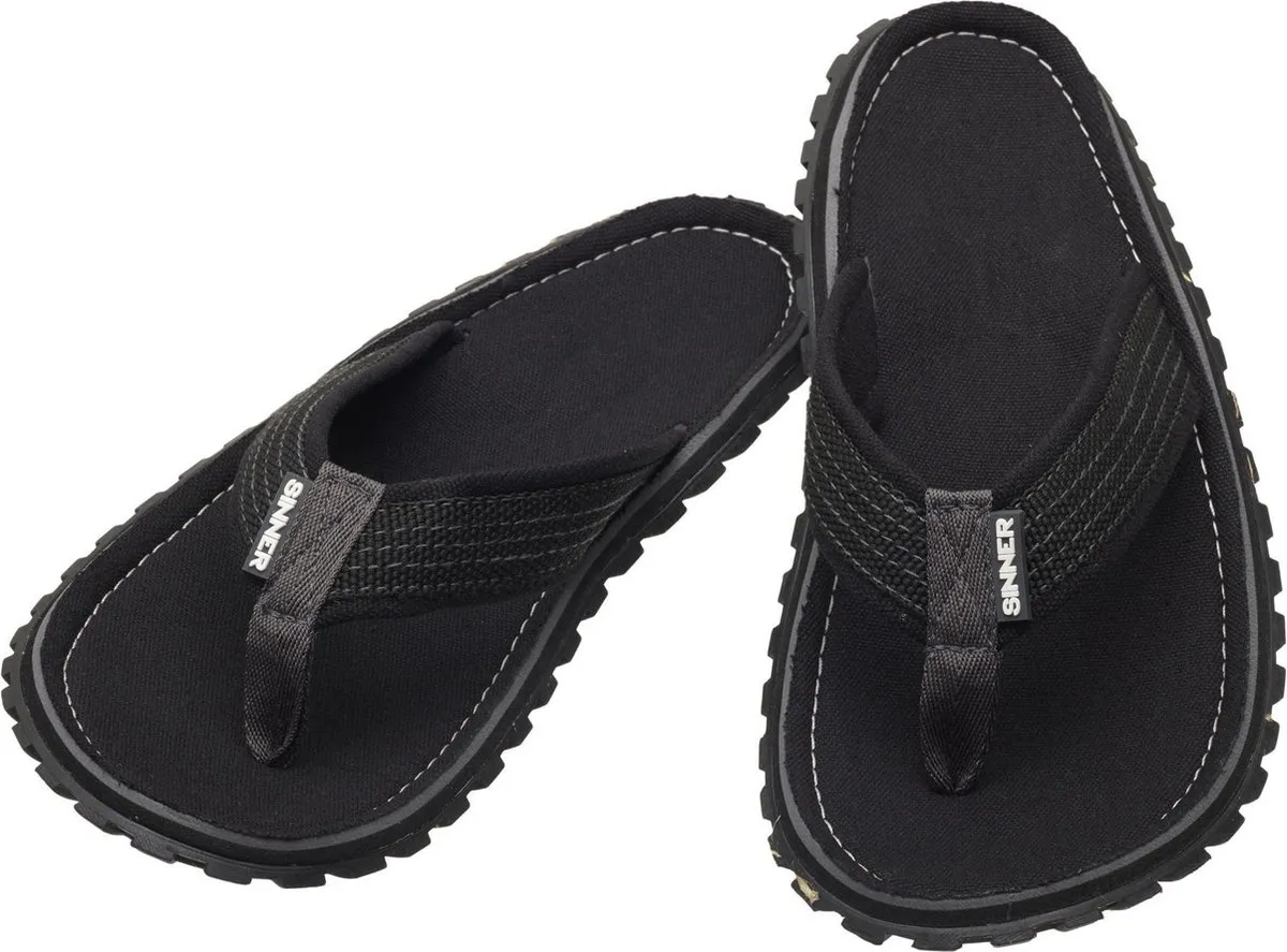 SINNER Beach Slaps III - Maat 39 - Heren Slippers - Zwart