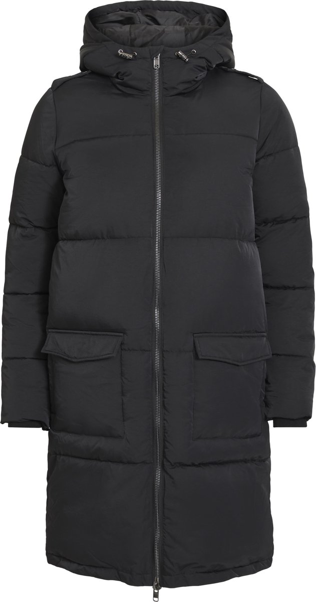 Object Objzhanna L/s Long Jacket Noos Jassen Dames - Winterjas - Zwart - Maat L