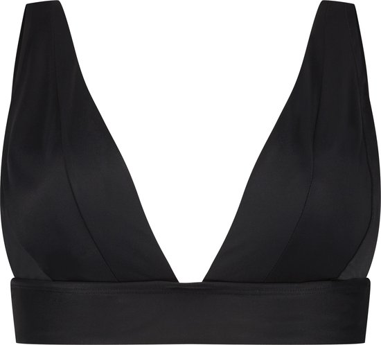 Hunkemöller - M - Dames Badmode Triangel bikinitop Luxe - Zwart