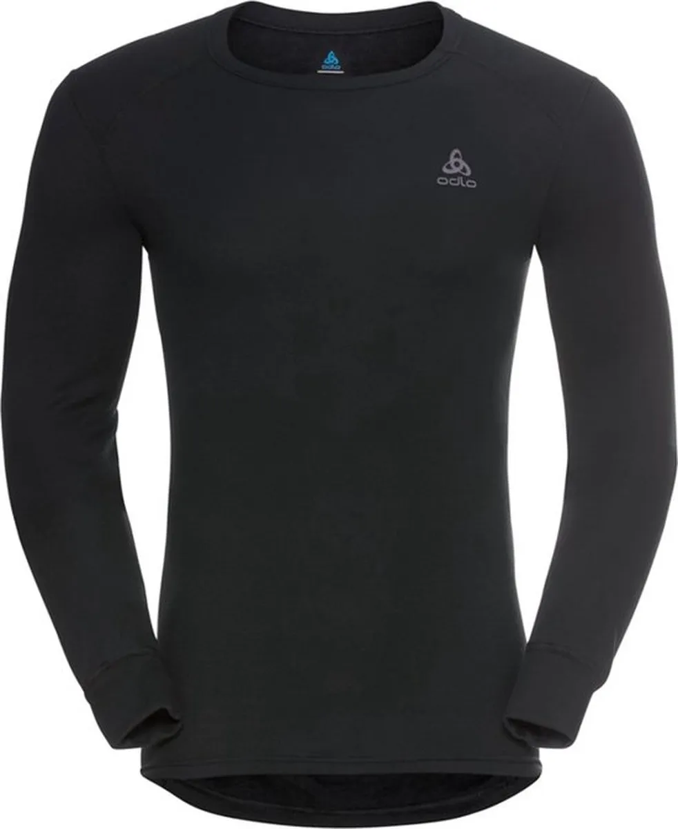 t-shirt, langer mouw, zwart, rond hals, logo