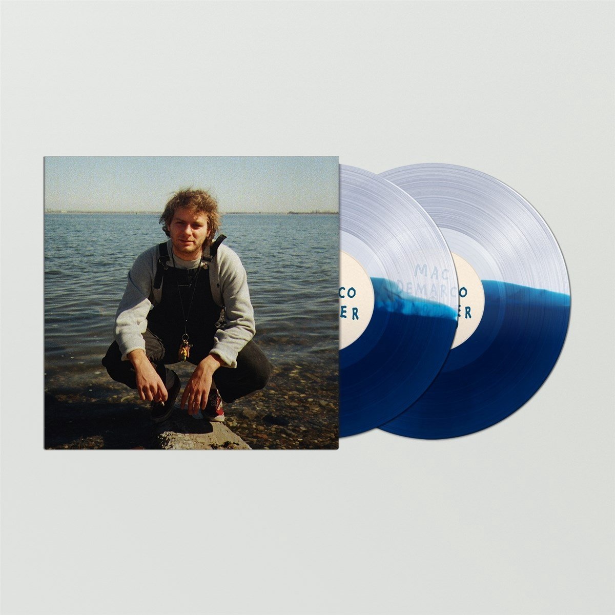 vinyl, plaat, double LP, blauw, portret